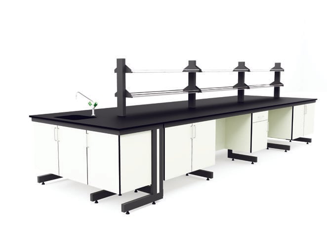 Cantilevered Clearance Series with suspended storage