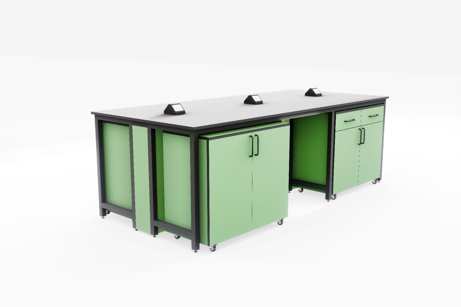 SpaceVision Green Modular Lab Island