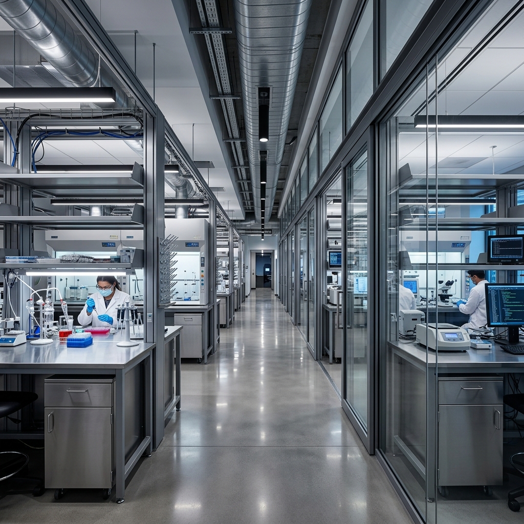 SpaceVision premium laboratory research facility rendering